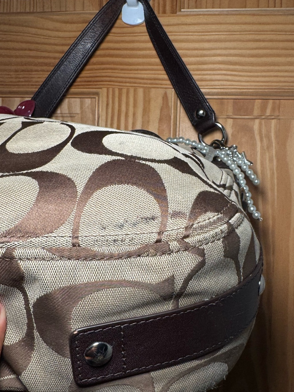 2010 Coach Signature Zoe Hobo Shoulder Bag - Picture 7 of 8
